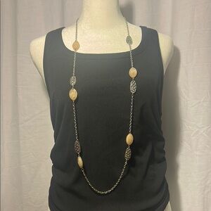Elegant Gold and Silver Necklace